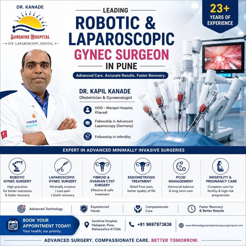 Leading Robotic & Laparoscopic Gynec Surgeon in Pune – Expert Women's Healthcare by Dr. Kapil Kanade